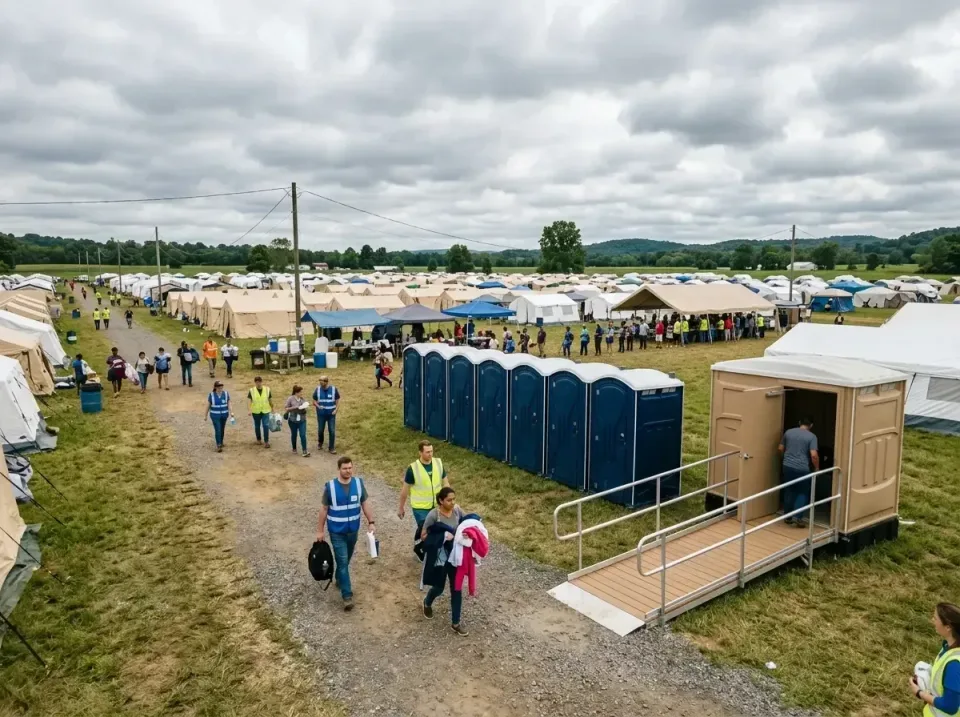 disaster-relief-camp-restrooms-010 — frequently asked questions, Dumpster & Portable Bathrooms Rental in Williamsburg, VA